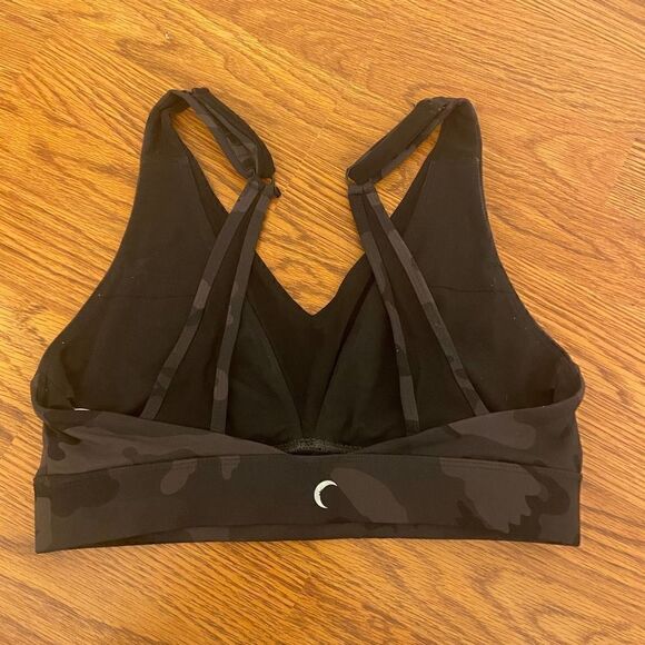 Zyia Active Black Forest Camo with Mesh Adjustable Sports Bra Small - Picture 2 of 5